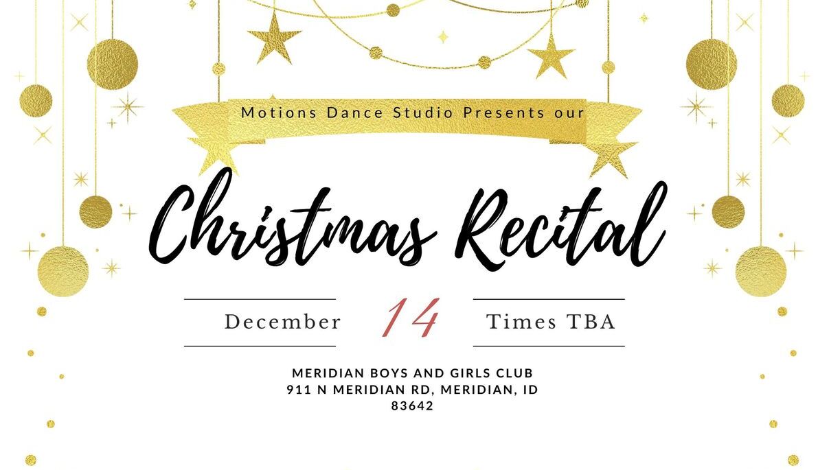 Motions Dance Studio Christmas Recital: A Holiday Tradition in Meridian